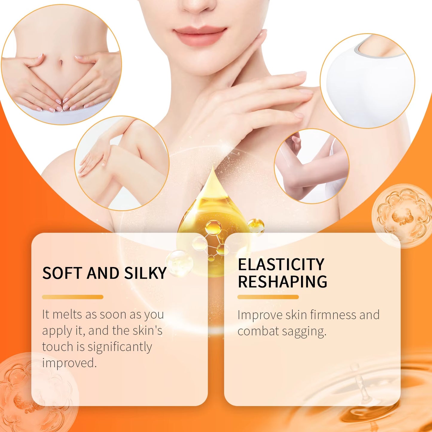 Body Smoothing Firming Serum Arm Thigh Breast Enhancement anti Sagging Skin Remove Melanin Body Massage Hyaluronic Acid Skincare