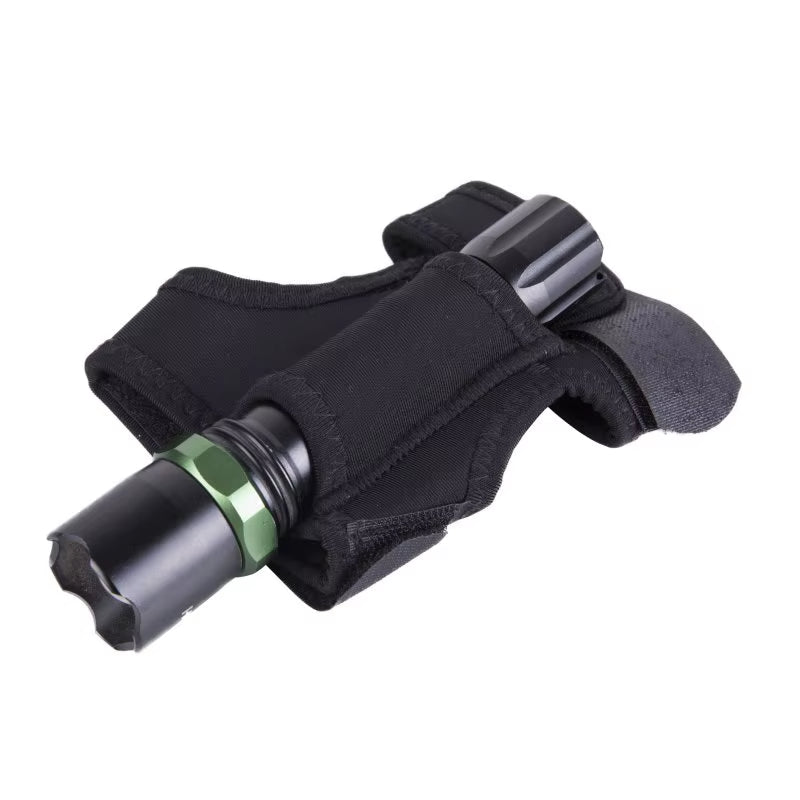 Scuba Diving LED Torch Flashlight Holder Underwater Soft Elastic Neoprene Hand Arm Mount Wrist Strap Adjustable Glove Hand Free